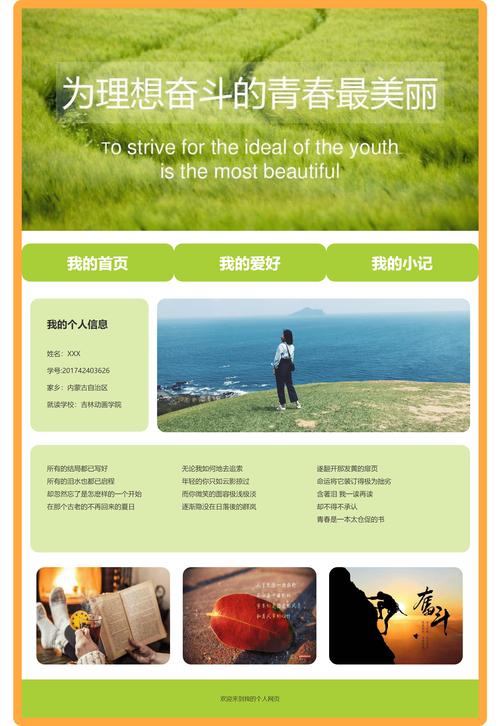 网站建设个人主页图