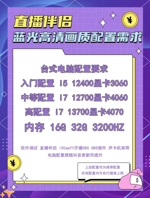游戏直播电脑配置，打造极致体验的装备指南