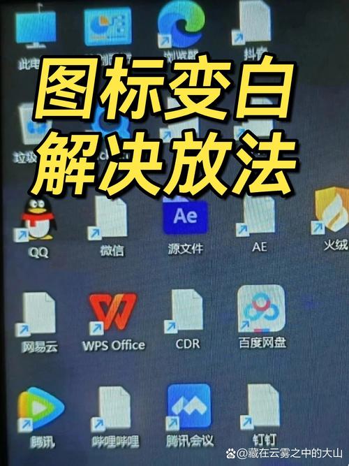 电脑文件为什么会变白图