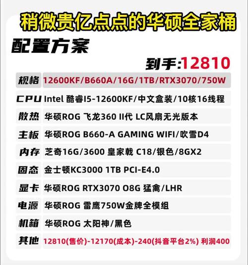 组装设计用的电脑配置