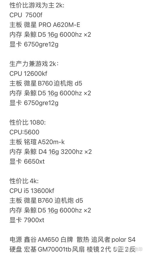 买台式电脑配置要多大