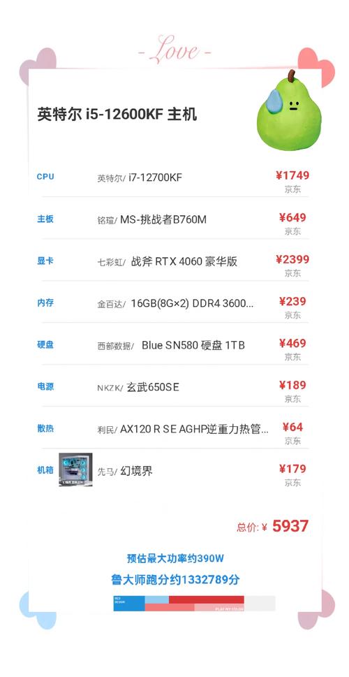 设计师电脑详细配置