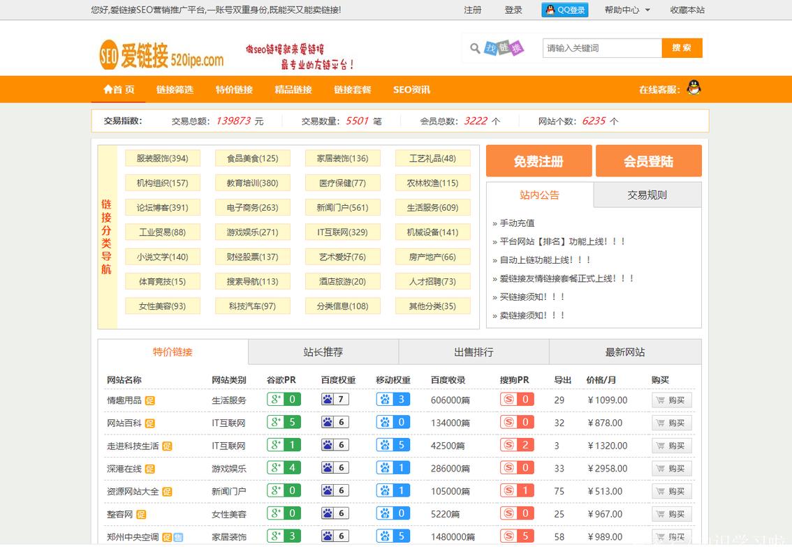 网站建设，如何友情链接