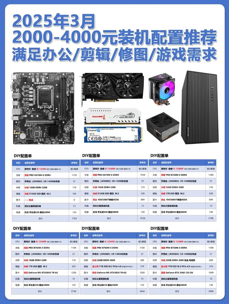 家用台式电脑娱乐配置