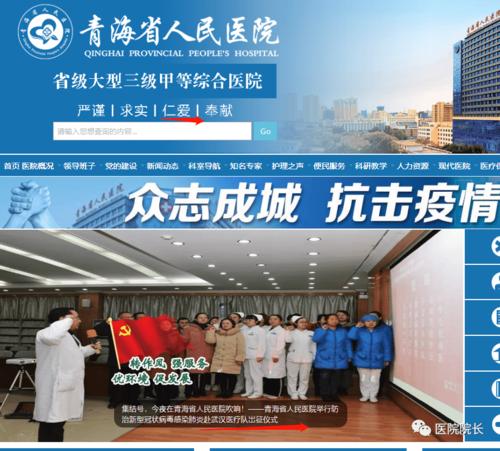 建设青海医院网站指南