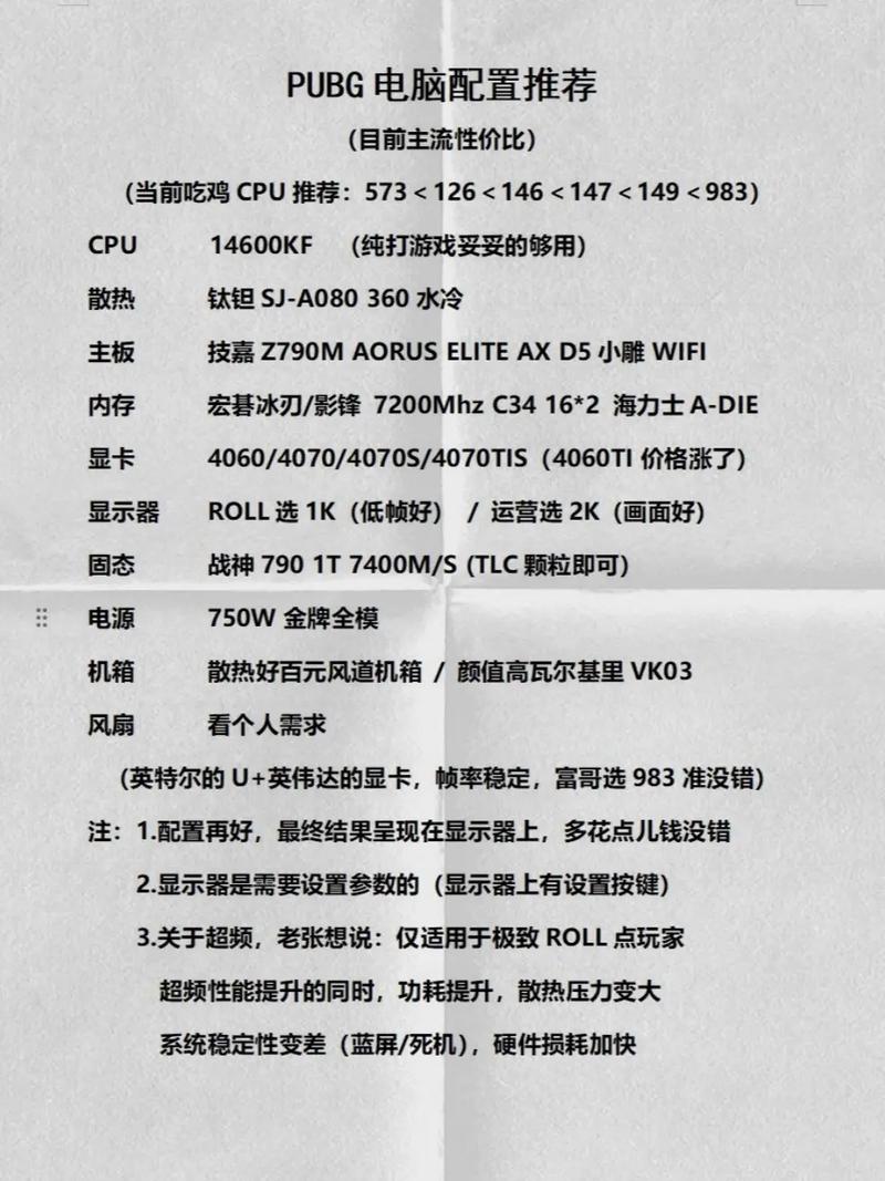 PubG电脑配置指南,让游戏更流畅