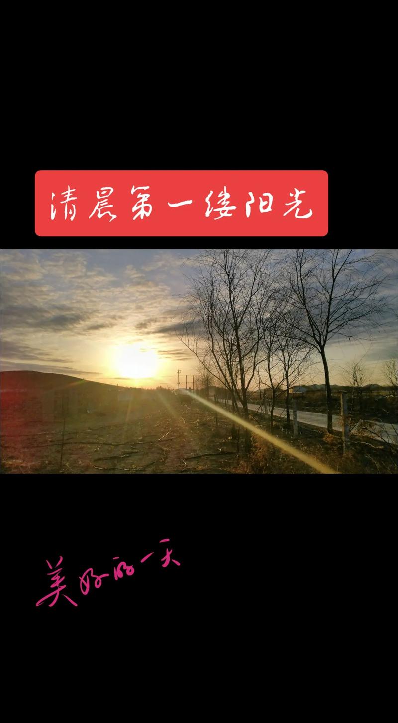 清晨第一缕阳光，抖音最热门平台，开启你的打开方式！