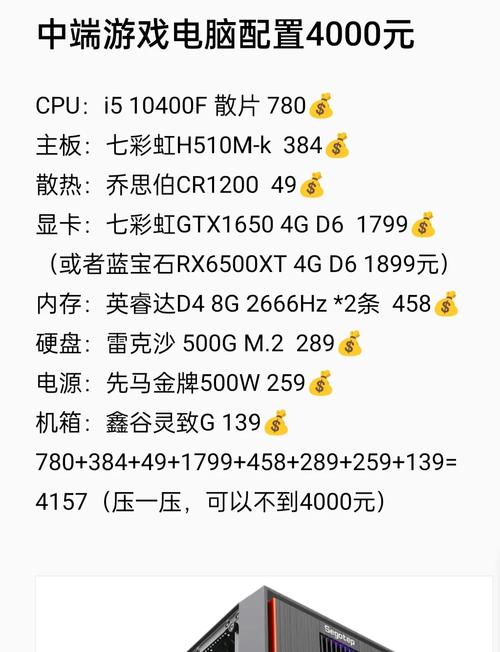 游戏办公电脑主机配置指南