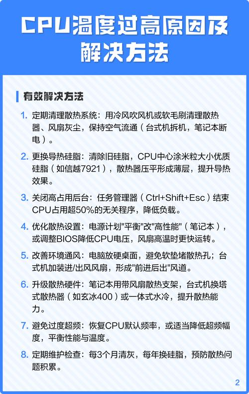 高效管理CPU温度,解决高温问题的攻略