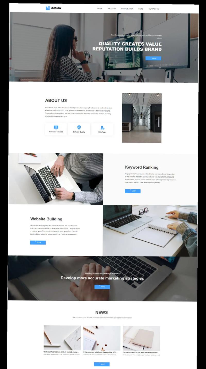 1.模板驱动的网站