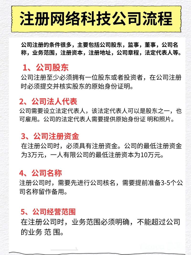 注册网络科技类公司，一份实用的指南