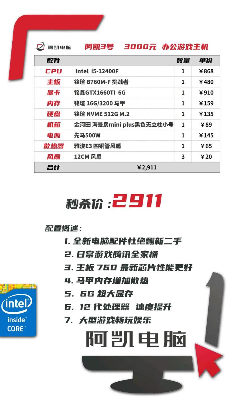 3元电脑配置指南，从硬件到软件的完美组合