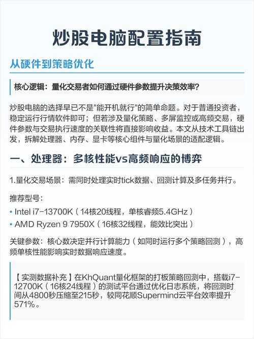 高效电脑配置指南,从硬件到软件的优化小技巧