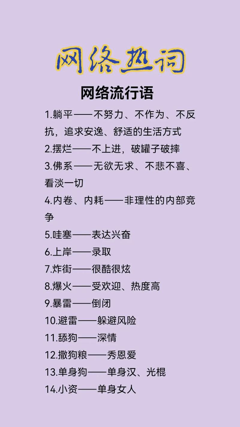 网络流行语屋，数字时代最热词