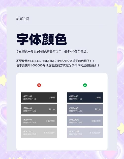 网站设计指南,如何选择字体颜色代码