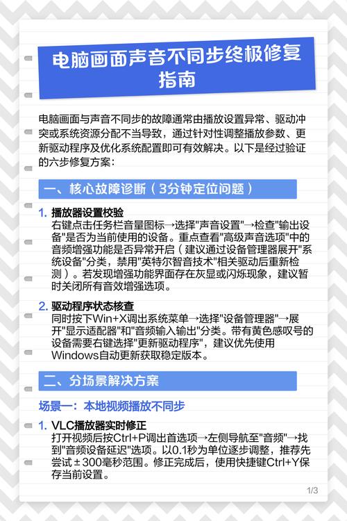 电脑声音问题指南