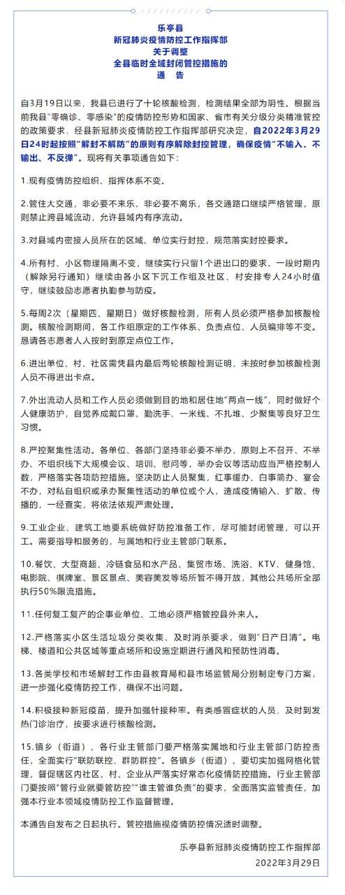 乐亭疫情再封控，您知道最新情况吗？