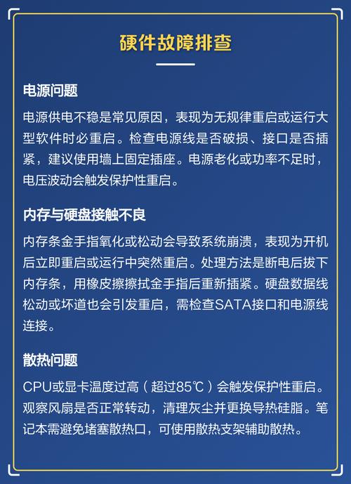 故障解决指南，电脑故障排查与解决