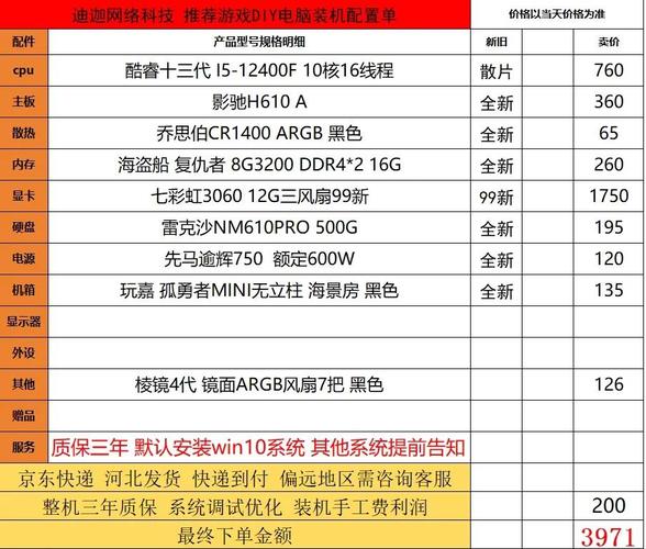 家用电脑配置价格查询指南