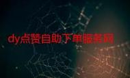 dy赞,抖音点赞自助网站的全场景运营