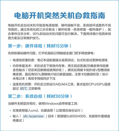 电脑关机问题及解决指南