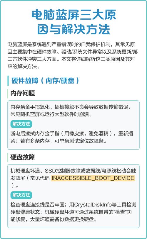 电脑蓝屏,常见原因及解决指南