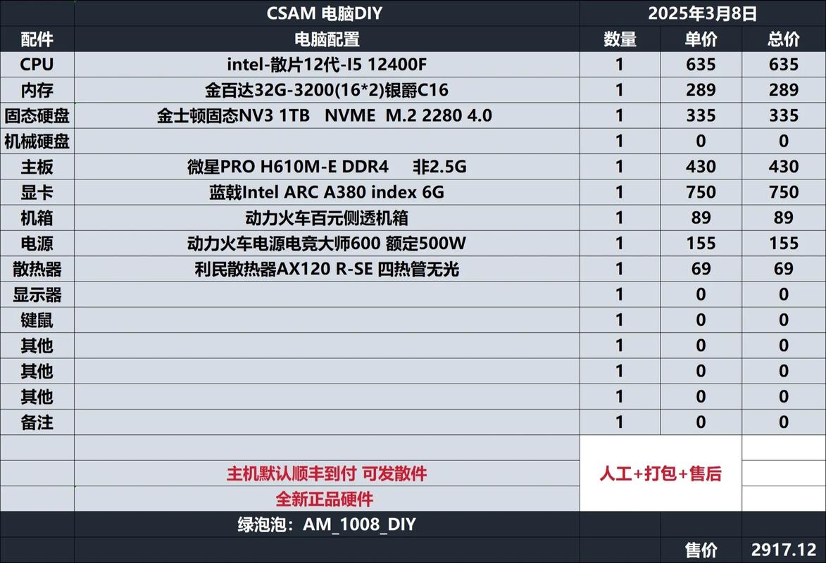 DIY配置电脑指南