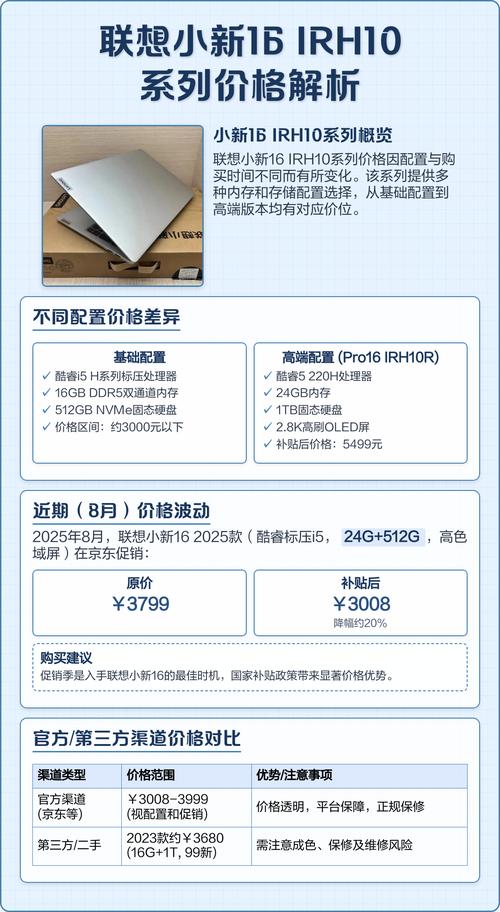 联想笔记本价格、性能与配置指南