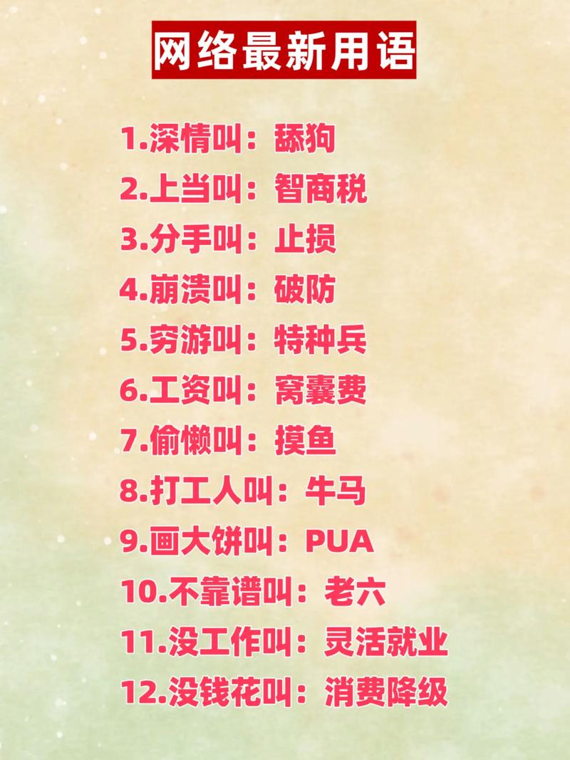 网络用语指南,让你的网络生活更上一层楼