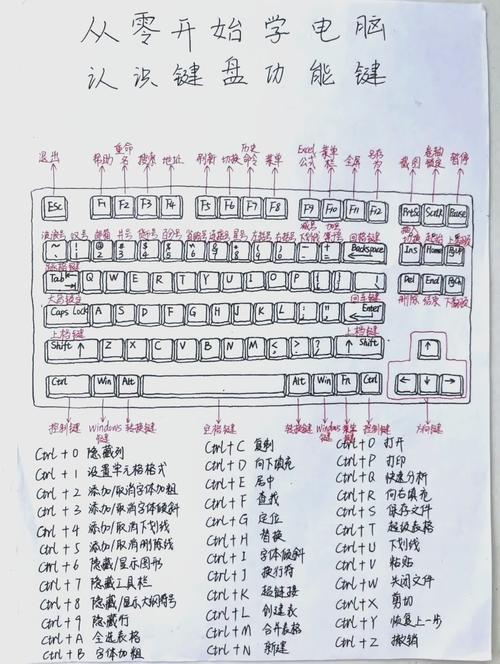 键盘指法练习指南,掌握键盘布局,提升电脑组装效率