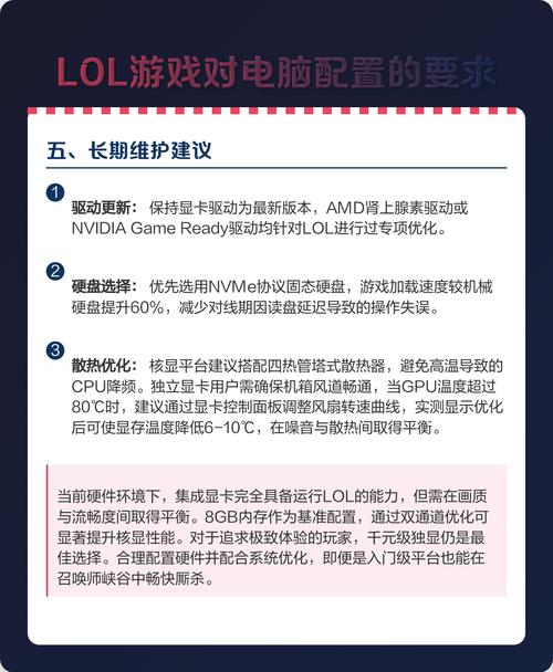 如何推荐LOL电脑配置?硬件与软件的完美结合!
