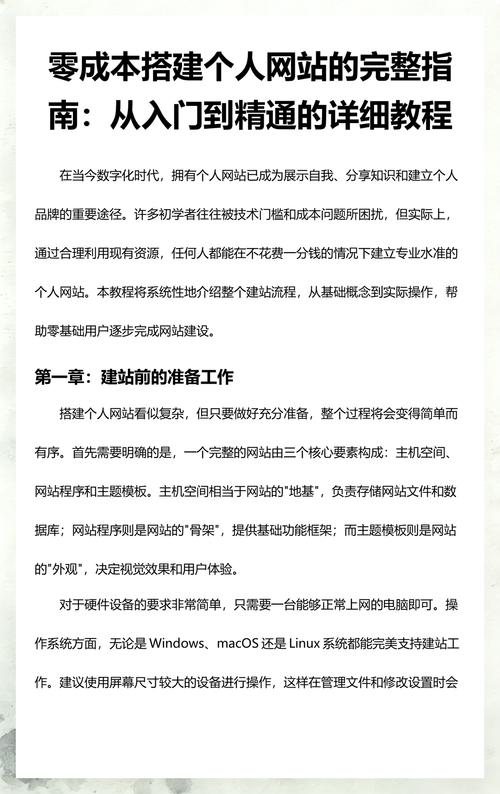 如何建站,从零开始到成功的网站