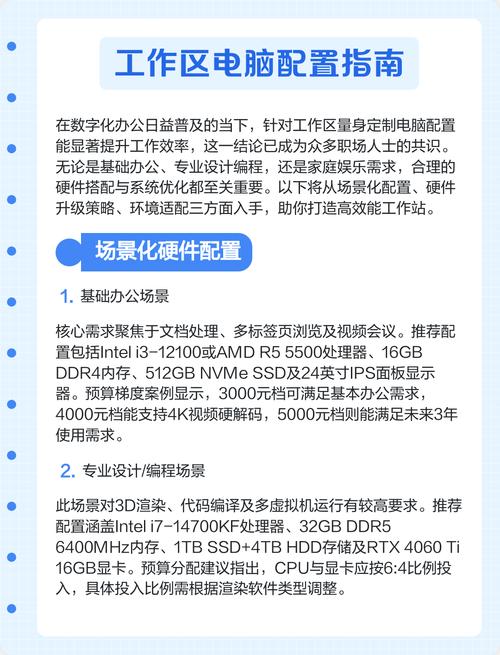 电脑办公配置指南，高效优化您的办公环境