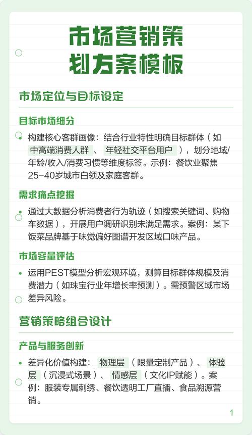 公司营销策划案，从目标市场到用户转化