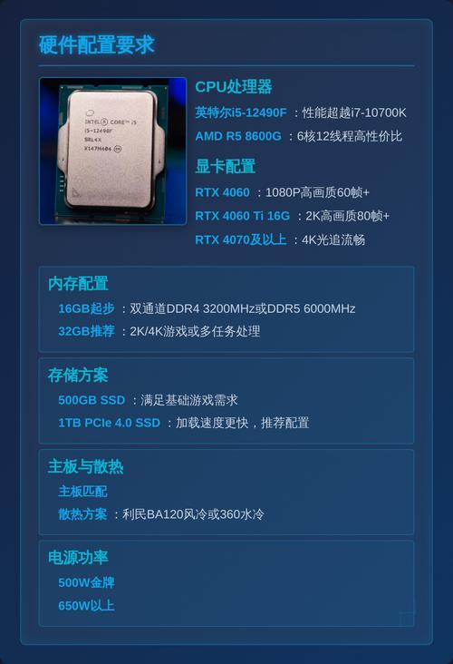 玩转科技,开启游戏之花,游戏电脑配置4