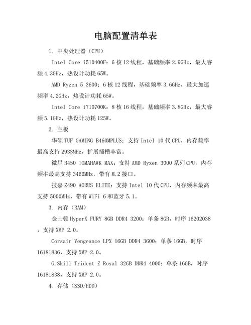8元电脑配置指南