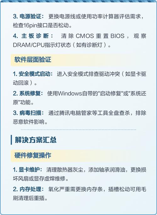 电脑故障处理指南