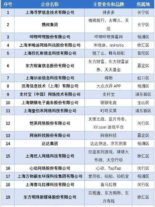 上海网络公司数量分析，行业分布与增长趋势