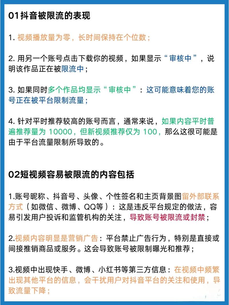 技术与内容管理,如何避免抖音平台的限流问题