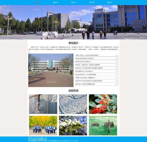 校园网站的高效构建与优化