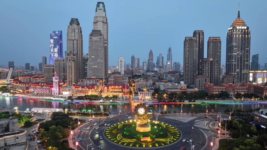 天津市在建的现代化城市新图景