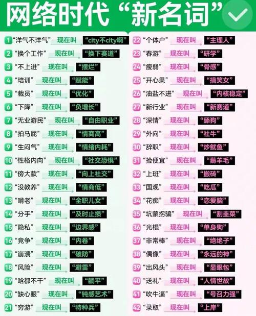 隐藏的网络用语秘密,从过去到现在的那些用词