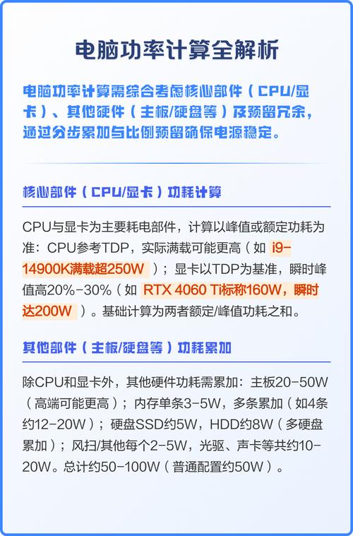 电脑电源功率测试，从基础到优化