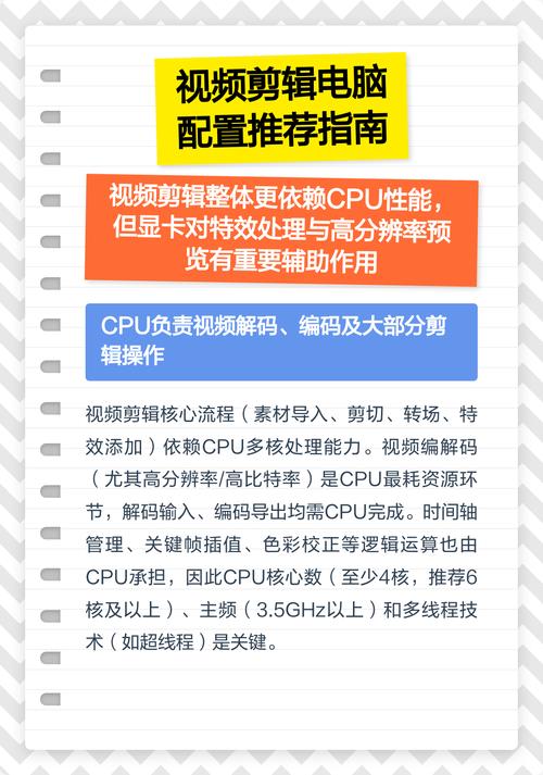 制作高质量视频的电脑配置指南
