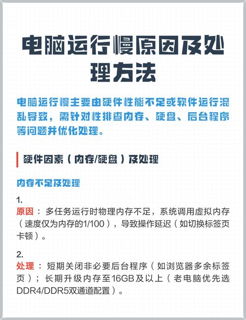 电脑运行慢的原因与解决方法指南
