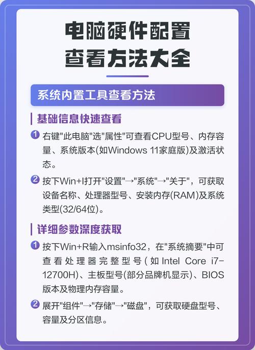 如何查询电脑配置