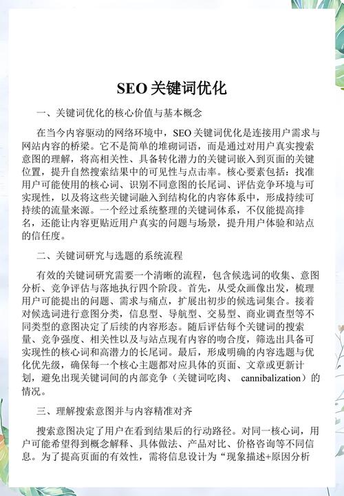 如何优化您的网站SEO效果，从关键词到用户体验
