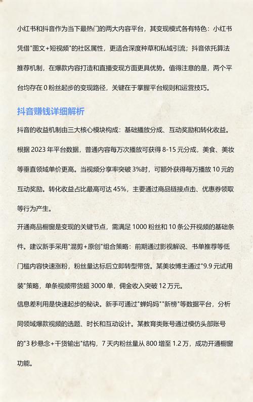 抖音快速变现指南,从秒流到精准转化