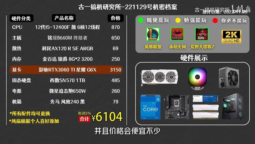 5W电脑配置指南