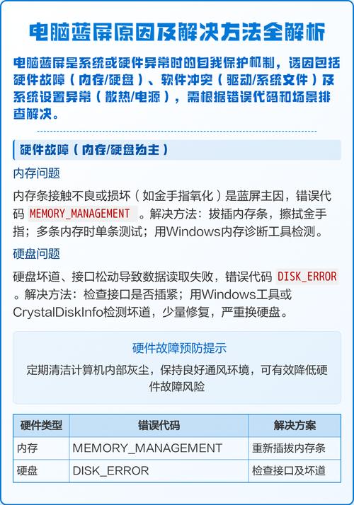 电脑故障，蓝屏问题的解决指南